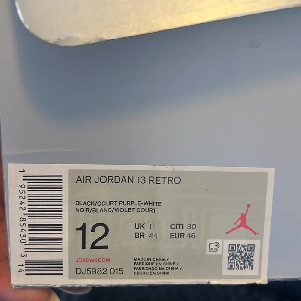 AUTHENTIC JORDAN 13’ PURPLE (USED) - Picture 5 of 5